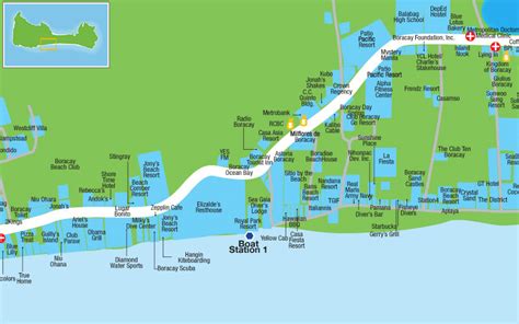 station 1 2 3 boracay|map of boracay island resorts.